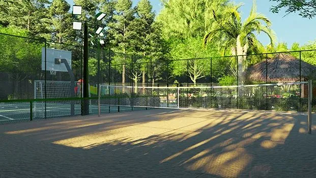 Quadra de beach tennis